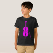 T-shirt Basse double - Magenta (Devant entier)