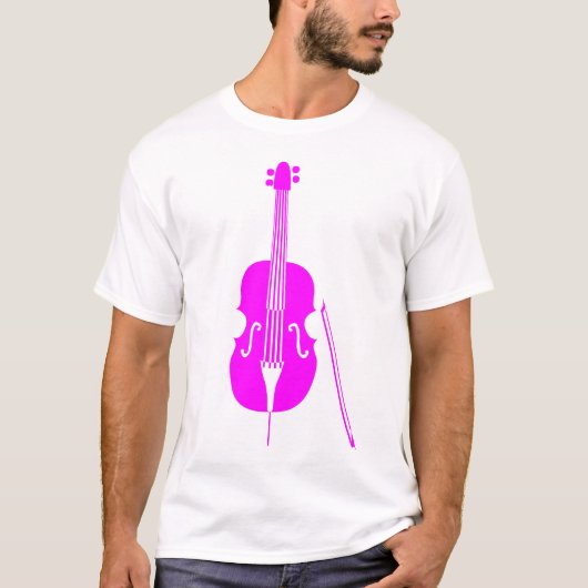T-shirt Basse double - Magenta (Devant)