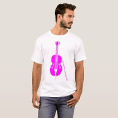 T-shirt Basse double - Magenta (Devant entier)