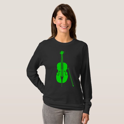 T-shirt Basse double - Vert (Devant entier)