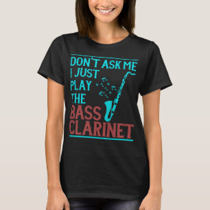 T-shirt Basse drôle Clarinet Marching Band Basse Cadeau Cl