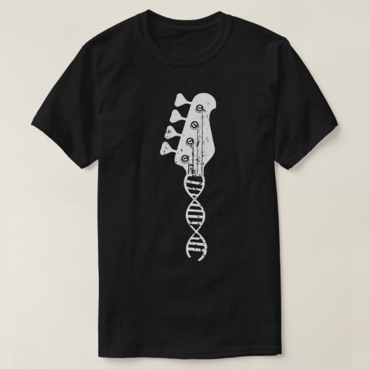 T-shirt Basse Guitare Lecteur Bhelp Chemise ADN Guitare Ba (Design devant)