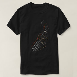 T-shirt Basse Guitare Lecteur Musique Guitariste Musicien