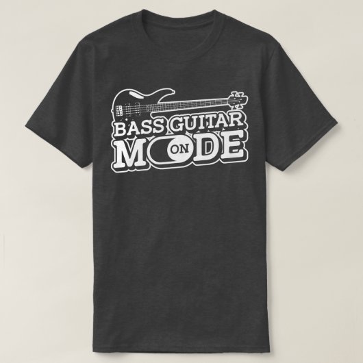 T-shirt Basse Guitare Mode OnMusicien Basse Lecteur Guitar (Design devant)