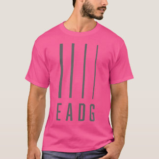 T-shirt Basse Guitariste Bass Player Cadeau - Eadg 4 Strin
