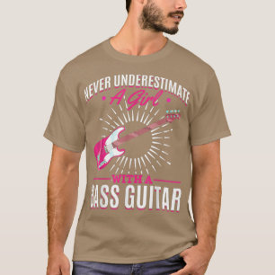 T-shirt Basse Guitariste Filles Baider Femmes Musicien Bas
