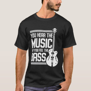 T-shirt Basse guitariste musicale Instrut basse guitare