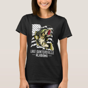 T-shirt Basse Jeu Pêche Sports Pêcheur Lac Guntersvil