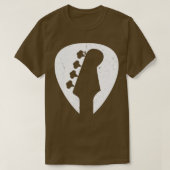 T-shirt Basse Onglets de guitare 4 Chaînes Baid Pics (Design devant)