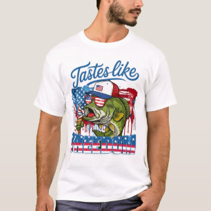 T-shirt Basse patriotique a un goût de liberté Graphique