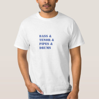 T-shirt Basse, Teneur, Tuyaux, Fûts