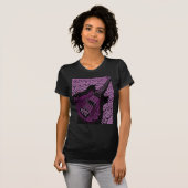 T-shirt basse violette (Devant entier)