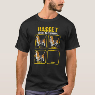 T-shirt basset chien basset hound guide d'entraînement 1