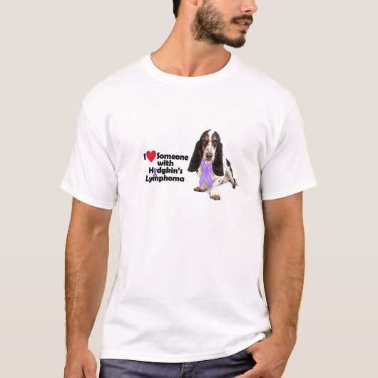 T-shirt Basset - conscience de Hodgkins (Devant)