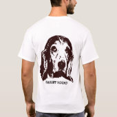 T-shirt Basset Hound (Dos)