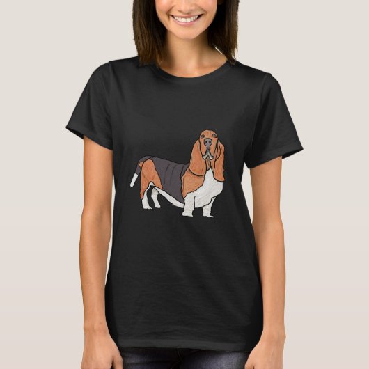 T-shirt Basset Hound (Devant)