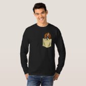 T-shirt Basset Hound Chien Dans La Poche Chiot (Devant entier)