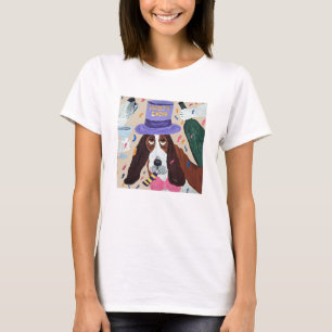 T-shirt Basset Hound Chien de Fête