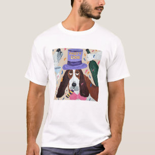 T-shirt Basset Hound Chien de Fête