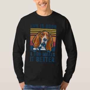 T-shirt Basset Hound Chien Papa Maman Hommes Femmes