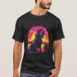 T-shirt Basset Hound Chien style Vintage
