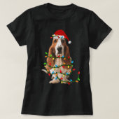 T-shirt Basset Hound Christmas Funny Basset Hound Dog Love (Design devant)