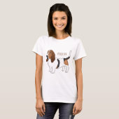T-shirt Basset hound dessin de chien (Devant entier)