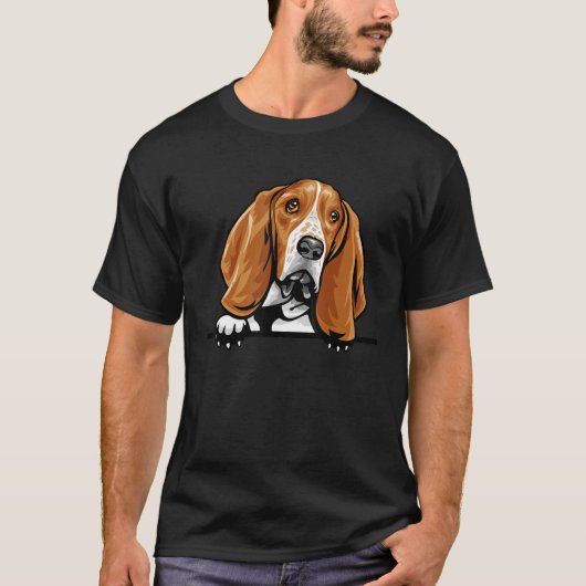 T-shirt Basset Hound Dog (Devant)