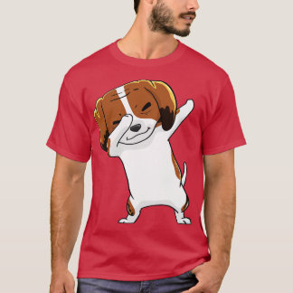 T-shirt Basset Hound Dog Dabbing Kawaii