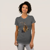 T-shirt Basset Hound et Antlers (Devant entier)