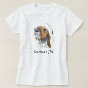 T-shirt Basset Hound Happy Chien Dessin Personnalisé