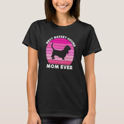 T-shirt Basset Hound Mom For Women Basset Hound Mom Dog (Devant)