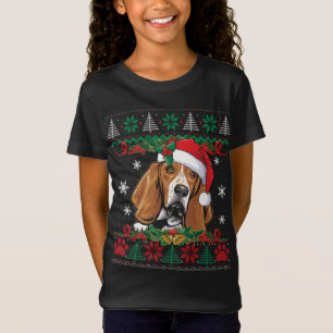 T-Shirt Basset Hound Noël Père Noël laide Sweater Chien Ai