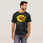 T-shirt Basset Hound Sunflower (Devant entier)