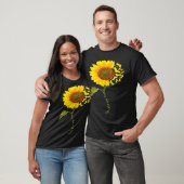 T-shirt Basset Hound Sunflower (Unisexe)