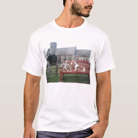 T-Shirt Basset Hound Visitant M. Bones (Devant)