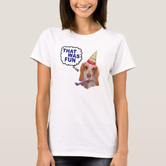 T-shirt Basset - moins de blanc