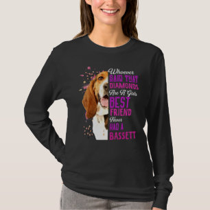 T-shirt Bassett Hounds Sont Une Fille Meilleur Ami Chien M