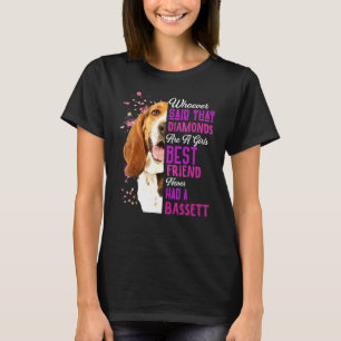T-shirt Bassett Hounds Sont Une Fille Meilleur Ami Chien M