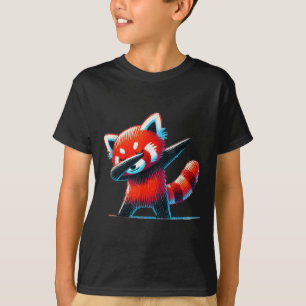 T-shirt Bassin De Panda Rouge Pour Amoureux des animaux De