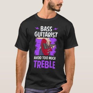 T-shirt Bassiste Évitez Trop De Soprano  Guitare