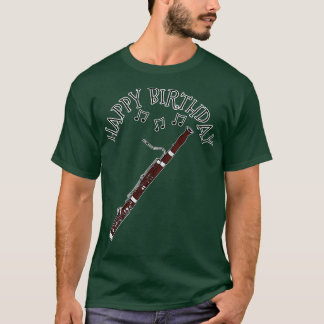 T-shirt Bassoon Bonne Anniversaire Bassooniste Woodwind Mu