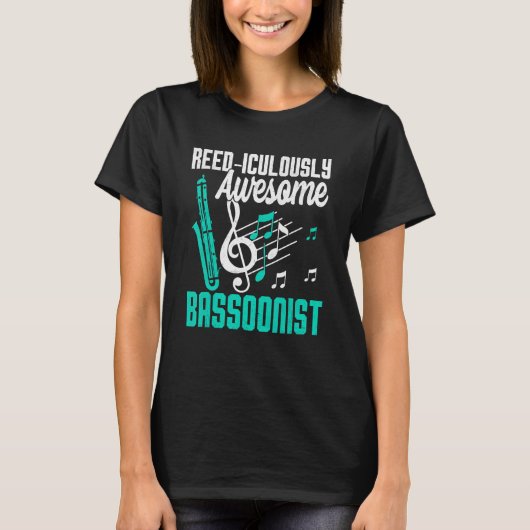 T-shirt Bassoon Reed-iculously Awesome Bassoonist (Devant)