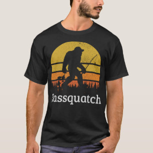 T-shirt Bassquatch Funny Bass Fishing Sasquatch Bigfoot Cl