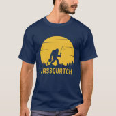 T-shirt Bassquatch Funny Big foot (Devant)