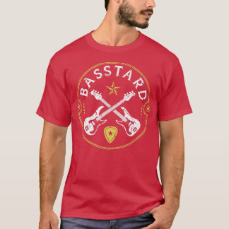 T-shirt Basstard, Electric Bass Guitar Players Premium 
