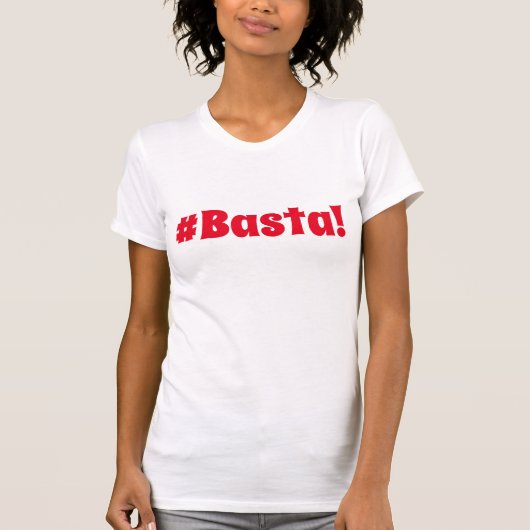 T-shirt #Basta Hashtag (Devant)