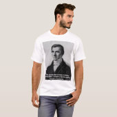 T-shirt Bastiat, "quand les marchandises ne franchissent (Devant entier)