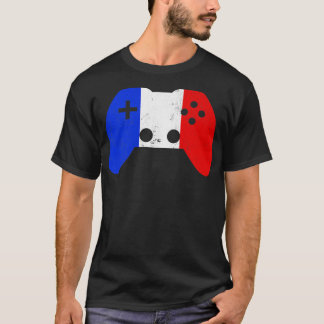 T-shirt Bastille Day T  Video Game Gamer Kids Boys Men Fra