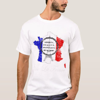 T-shirt Bastille Day Vive La France, la Fete Nationale Viv